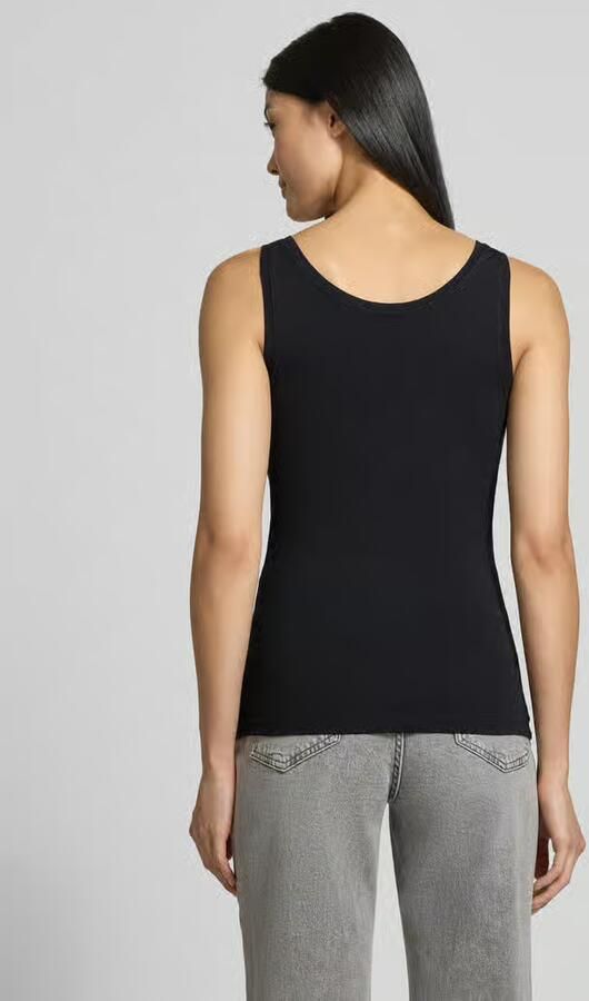 S.Oliver RED LABEL Slim fit tanktop van katoenmix - Foto 3