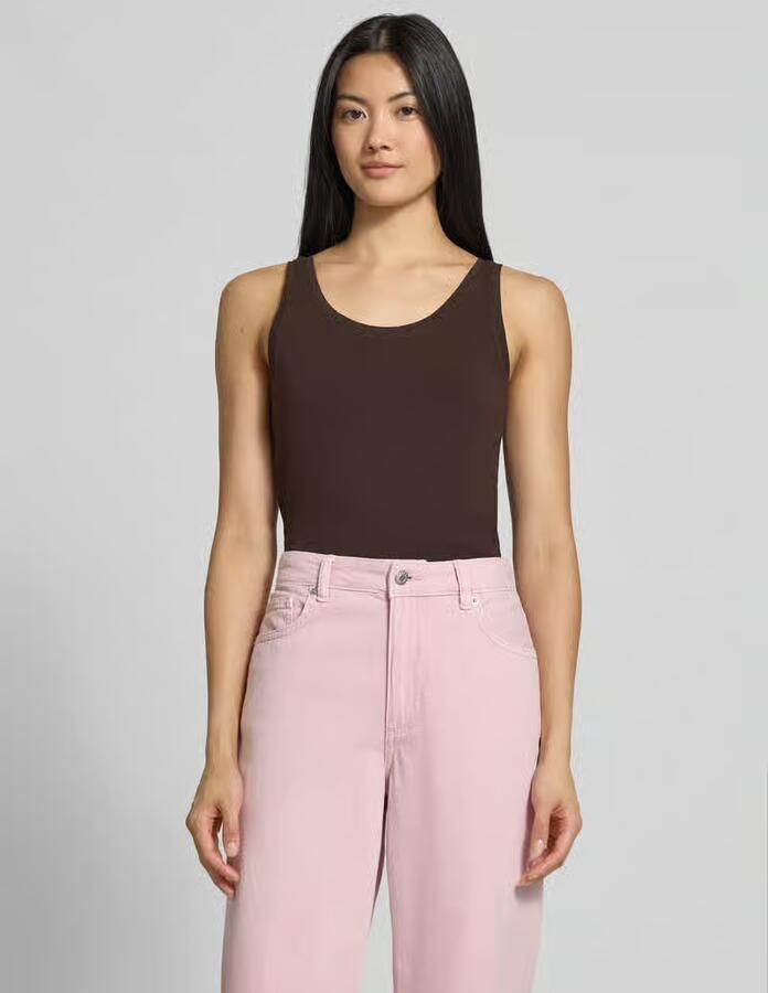 S.Oliver RED LABEL Slim fit tanktop van katoenmix - Foto 2
