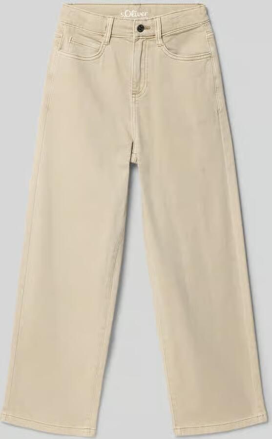 S.Oliver RED LABEL Slim fit wijdte broek van Katoenmix Model 'BAGGY'