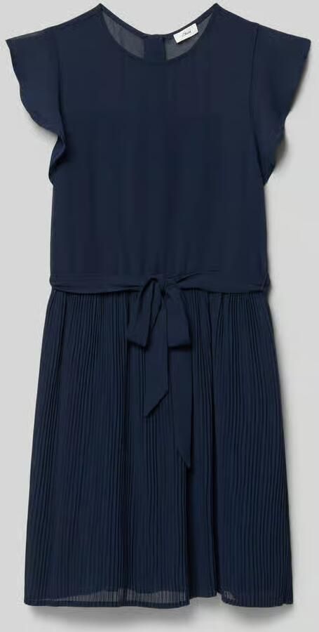 S.Oliver RED LABEL Soepele chiffon jurk met plissérok