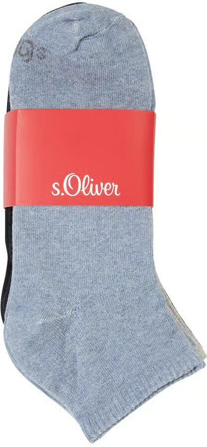 S.Oliver Korte sokken Essentials met onderhoudsvriendelijke materiaalmix (set 8 paar) - Foto 2