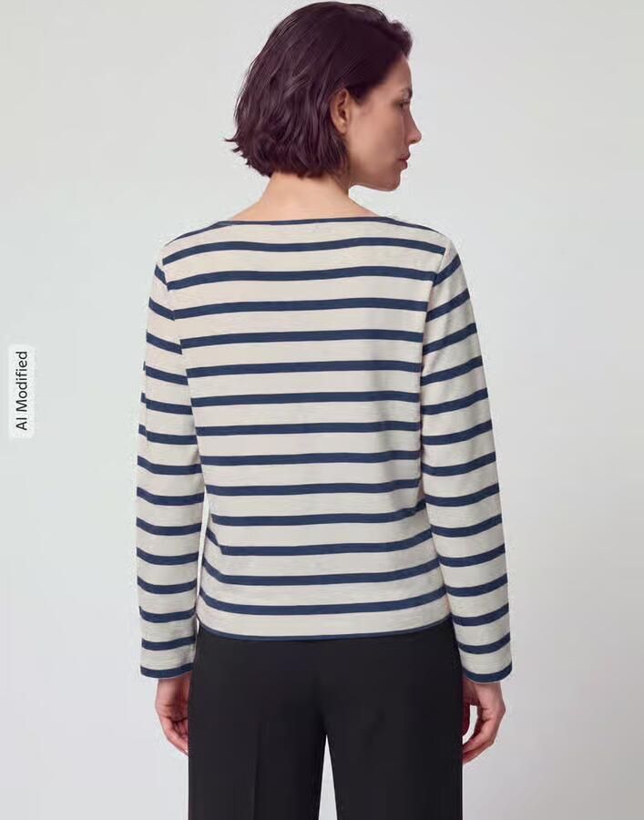 S.Oliver RED LABEL Sweatshirt met boothals - Foto 2