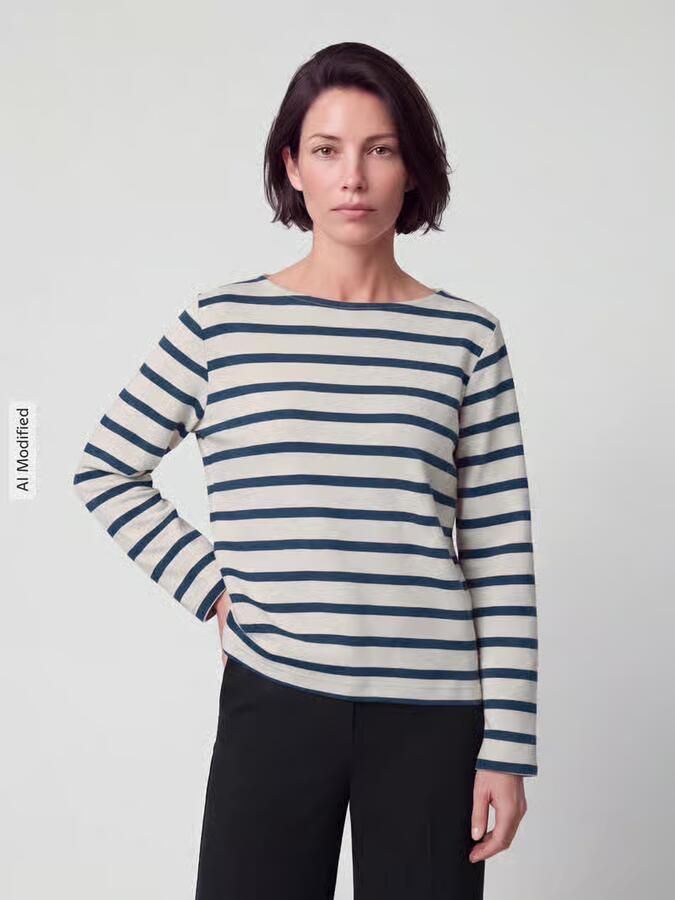 S.Oliver RED LABEL Sweatshirt met boothals - Foto 3