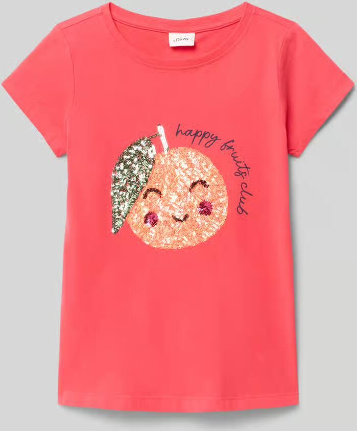 S.Oliver RED LABEL T-shirt in A-lijn van puur katoen - Foto 5