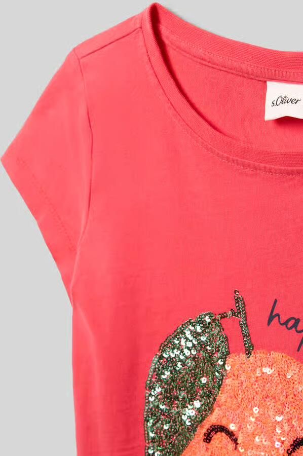 S.Oliver RED LABEL T-shirt in A-lijn van puur katoen - Foto 4