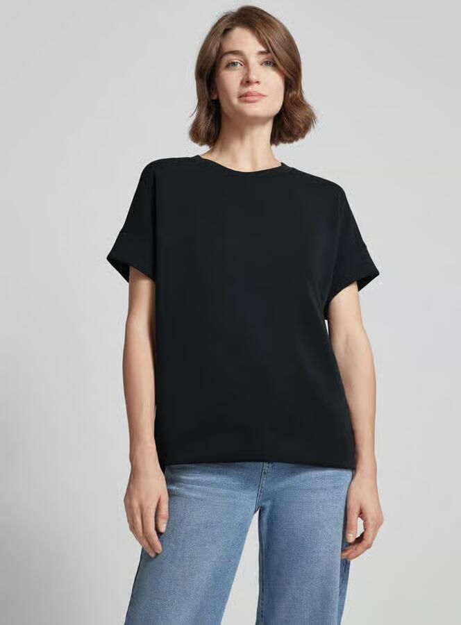 S.Oliver RED LABEL T-shirt in effen design met ronde hals - Foto 2