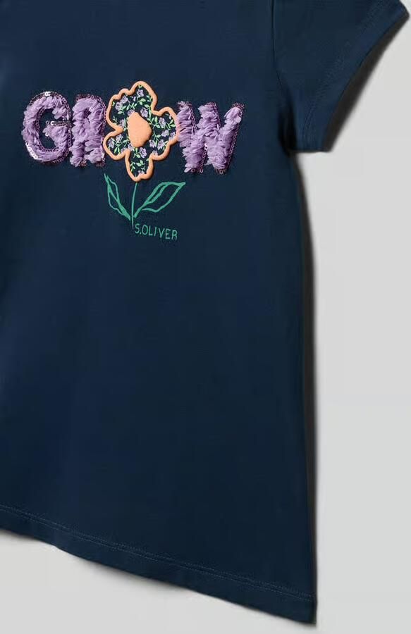 S.Oliver RED LABEL T-shirt met a-lijn fit van puur katoen - Foto 3