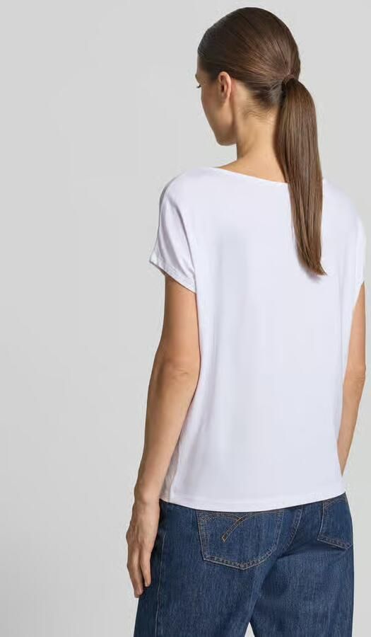 S.Oliver RED LABEL T-shirt van viscosemix met ronde hals - Foto 6