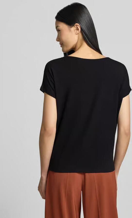 S.Oliver RED LABEL T-shirt van viscosemix met ronde hals - Foto 4
