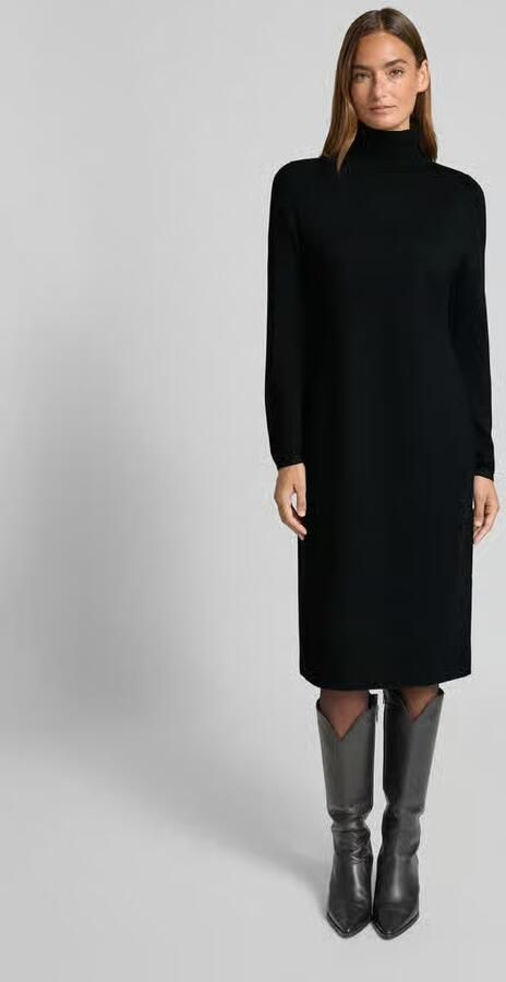 S.Oliver RED LABEL Slim fit gebreide jurk van viscosemix - Foto 3