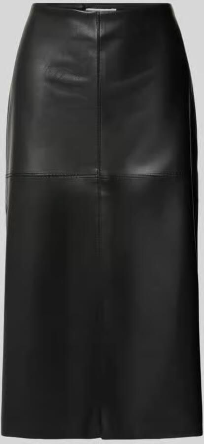 S.Oliver RED LABEL Uitlopende midirok in gladleerlook