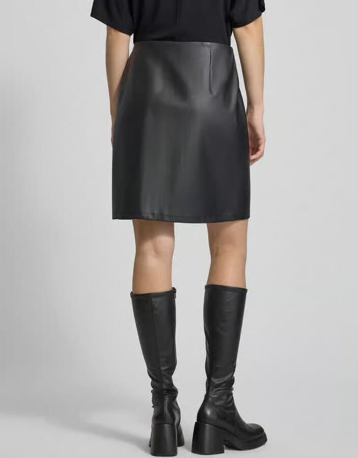 S.Oliver RED LABEL Uitlopende minirok in gladleerlook