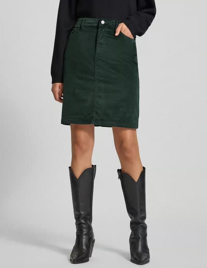 S.Oliver RED LABEL Uitlopende minirok in ribcordlook - Foto 2