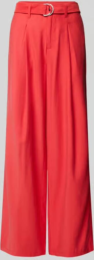S.Oliver RED LABEL Wide leg broek met stoffen riem - Foto 5