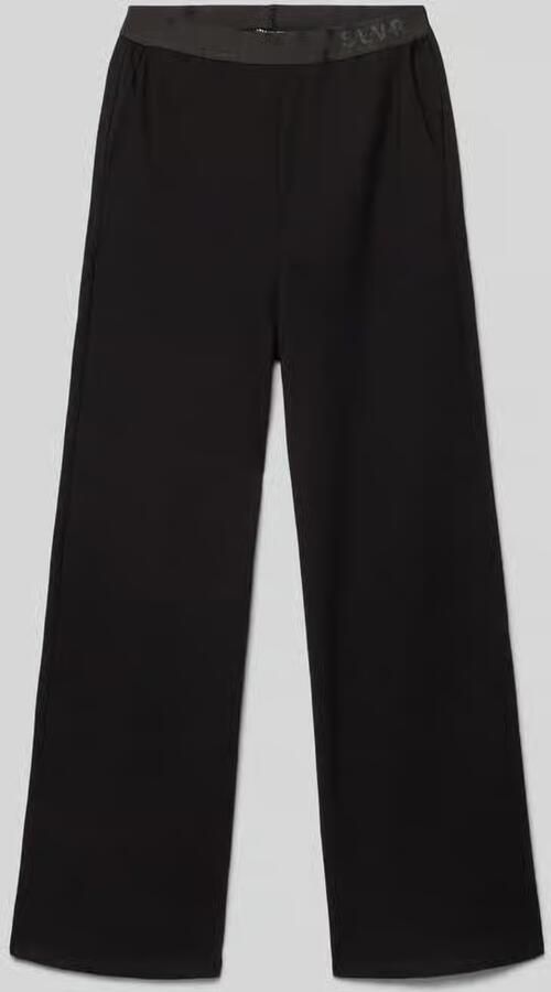 S.Oliver RED LABEL Wide leg broek van viscosemix - Foto 2
