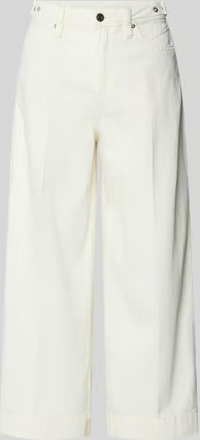 S.Oliver RED LABEL Wide leg culotte-jeans van mix van katoen en lyocell