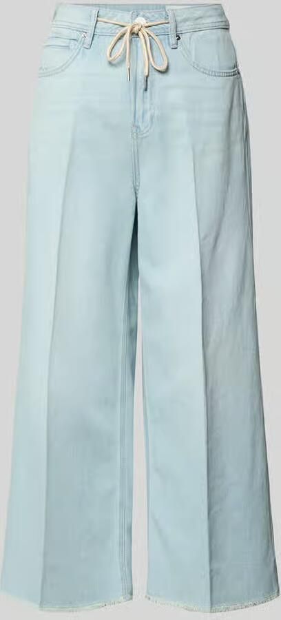 S.Oliver RED LABEL Wide leg culotte-jeans van mix van katoen en lyocell model 'SURI' - Foto 5