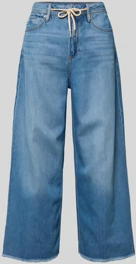 S.Oliver RED LABEL Wide leg culotte-jeans van mix van katoen en lyocell model 'SURI' - Foto 3