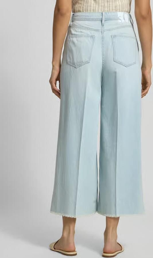 S.Oliver RED LABEL Wide leg culotte-jeans van mix van katoen en lyocell model 'SURI' - Foto 6