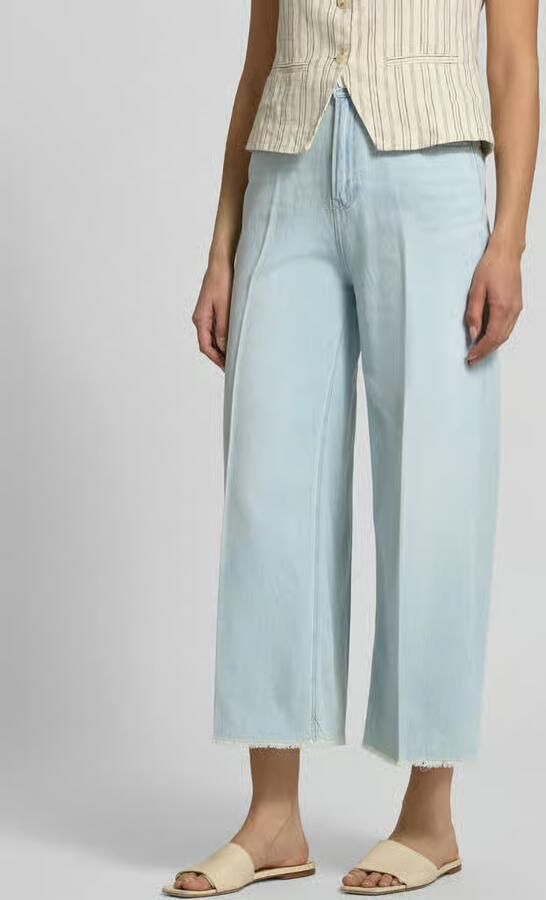 S.Oliver RED LABEL Wide leg culotte-jeans van mix van katoen en lyocell model 'SURI' - Foto 5