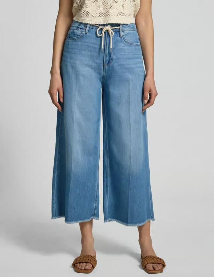 S.Oliver RED LABEL Wide leg culotte-jeans van mix van katoen en lyocell model 'SURI' - Foto 2