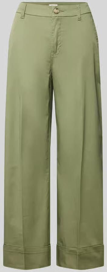 S.Oliver RED LABEL Wide leg culotte van katoenmix - Foto 2