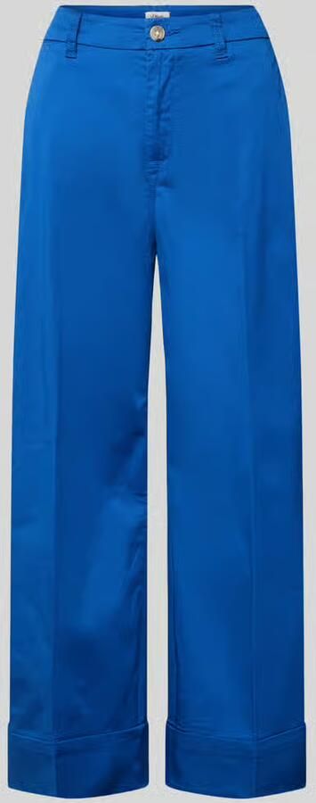 S.Oliver RED LABEL Wide leg culotte van katoenmix - Foto 4