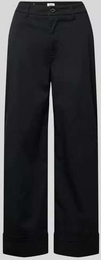 S.Oliver RED LABEL Wide leg culotte van katoenmix - Foto 2