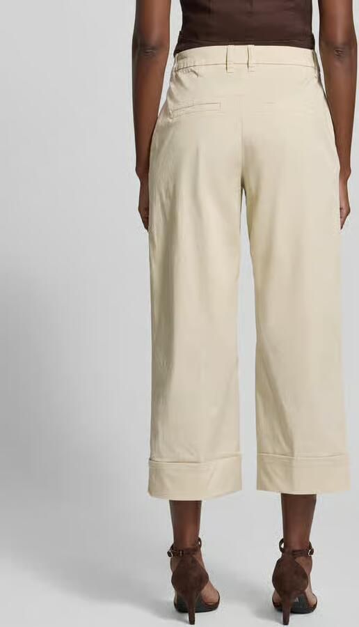 S.Oliver RED LABEL Wide leg culotte van katoenmix - Foto 4
