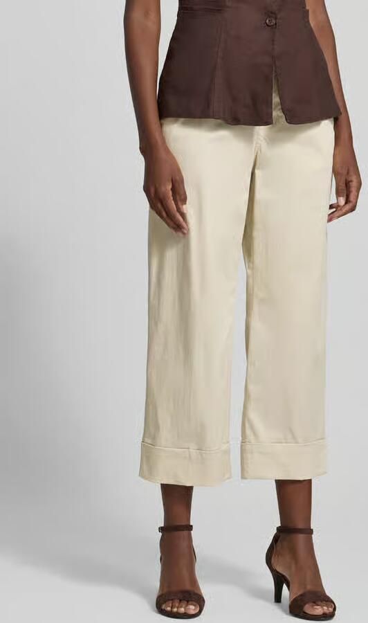 S.Oliver RED LABEL Wide leg culotte van katoenmix - Foto 6
