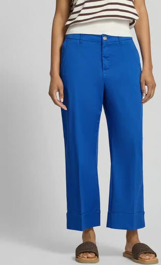 S.Oliver RED LABEL Wide leg culotte van katoenmix - Foto 4