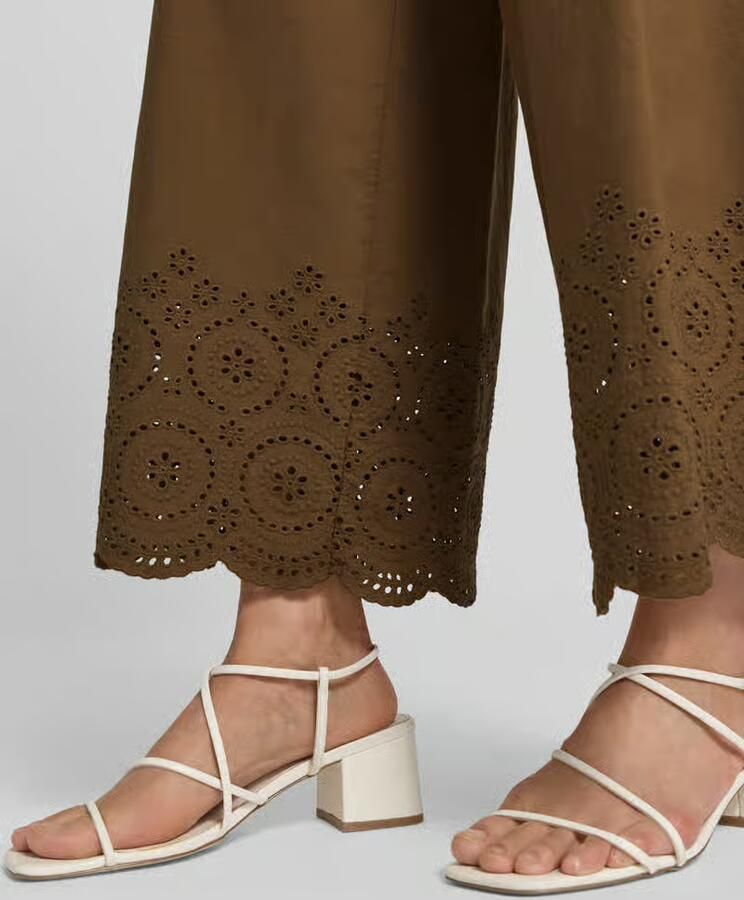 S.Oliver RED LABEL Wide leg culotte van puur katoen - Foto 2