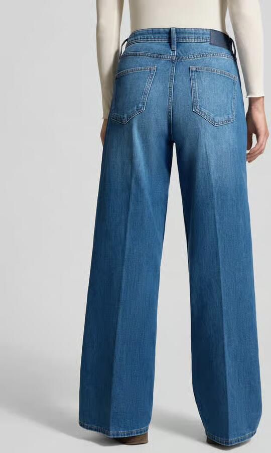 S.Oliver RED LABEL Wide Leg High Rise Jeans van katoenmix model 'SURI' - Foto 3