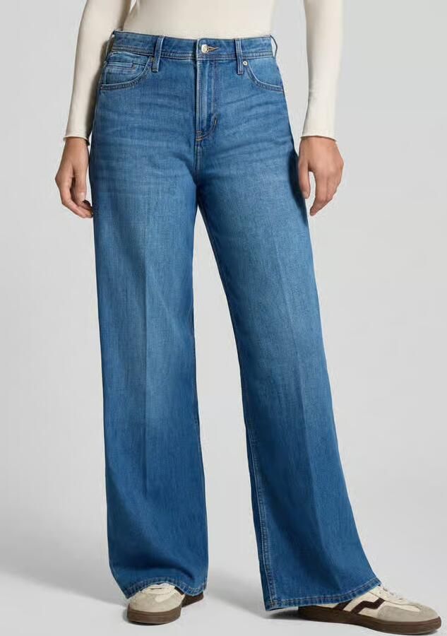 S.Oliver RED LABEL Wide Leg High Rise Jeans van katoenmix model 'SURI' - Foto 5