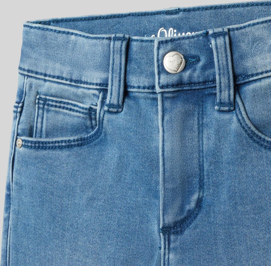 S.Oliver RED LABEL Wide leg jeans van katoenmix