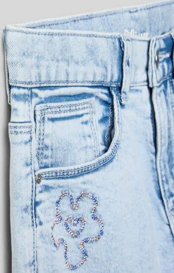 S.Oliver high waist regular fit jeans light blue denim - Foto 4