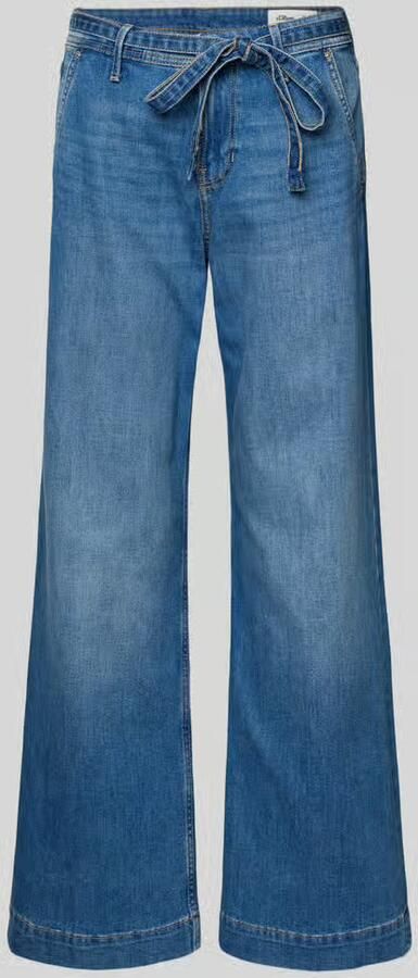 S.Oliver RED LABEL Wide leg jeans van katoenmix model SURI' - Foto 5