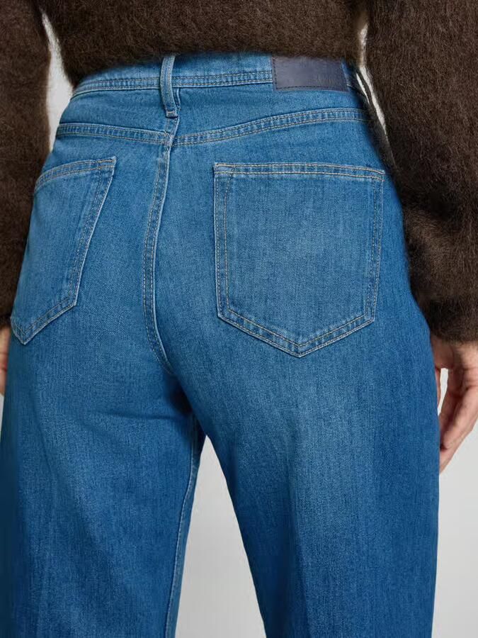 S.Oliver RED LABEL Wide leg high rise jeans van katoenmix model 'SURI' - Foto 4
