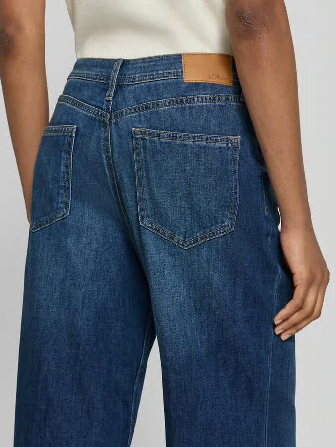 S.Oliver RED LABEL wide leg jeans van katoenmix model 'Suri' - Foto 3