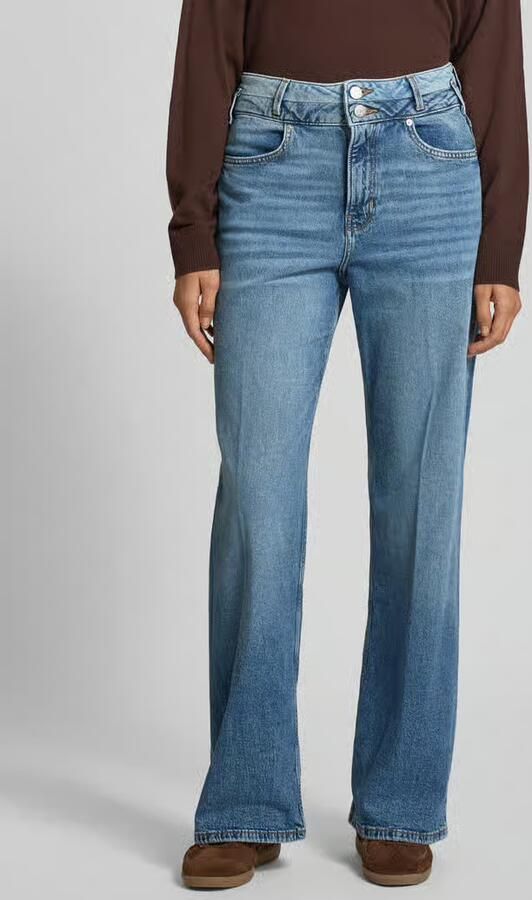 S.Oliver RED LABEL Wide leg jeans van katoenmix model SURI' - Foto 4