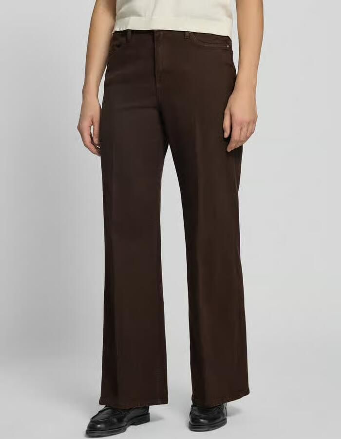 S.Oliver RED LABEL wide leg jeans van katoenmix model 'Suri' - Foto 3