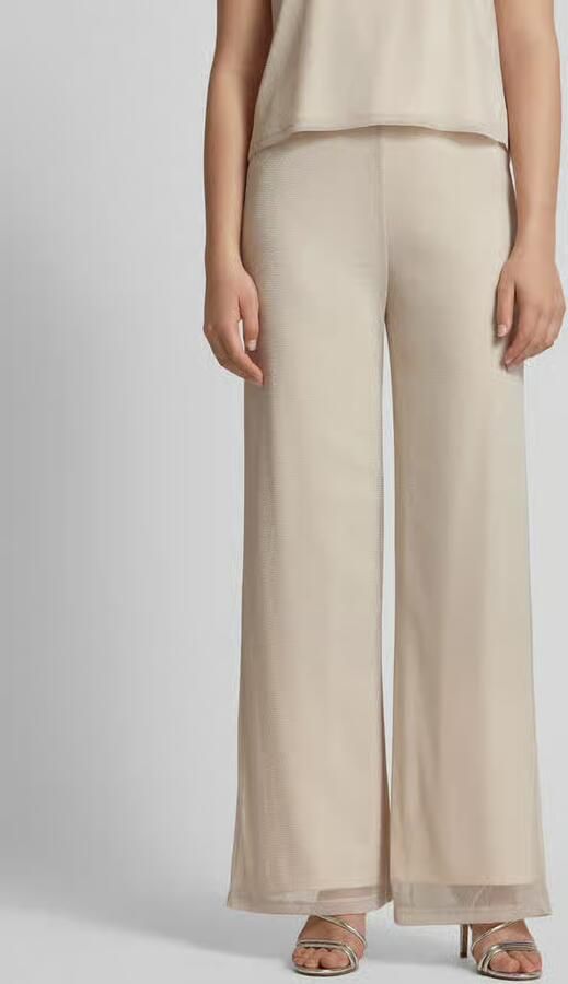 S.Oliver RED LABEL Wide leg stoffen broek met effectgaren - Foto 2