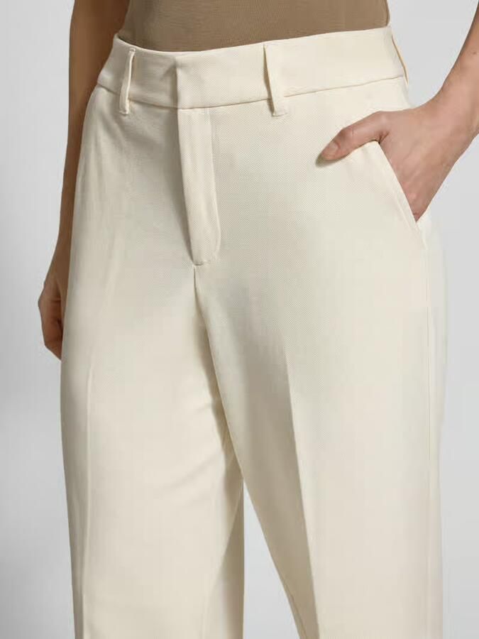 S.Oliver RED LABEL Wide leg stoffen broek met persplooien - Foto 3