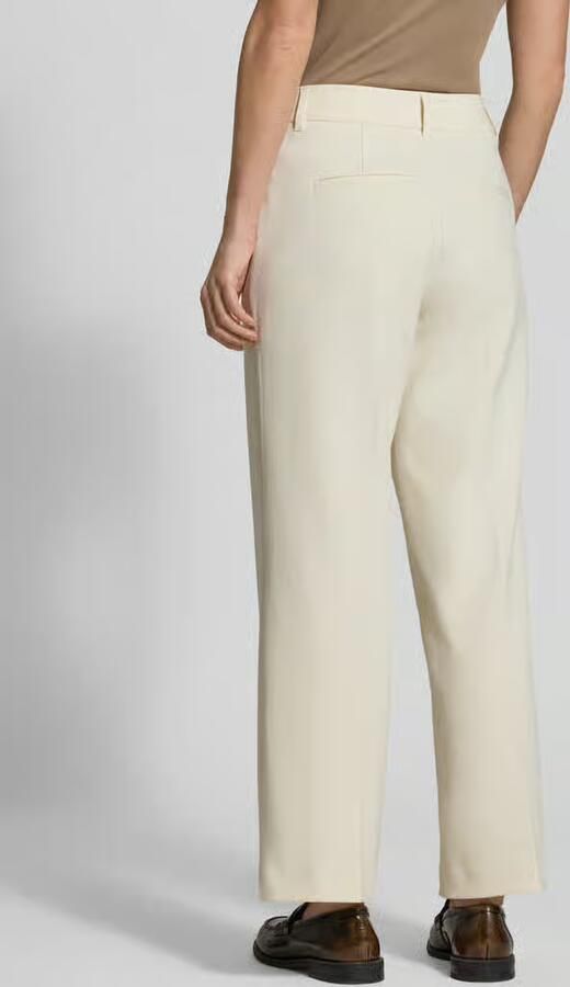 S.Oliver RED LABEL Wide leg stoffen broek met persplooien - Foto 3