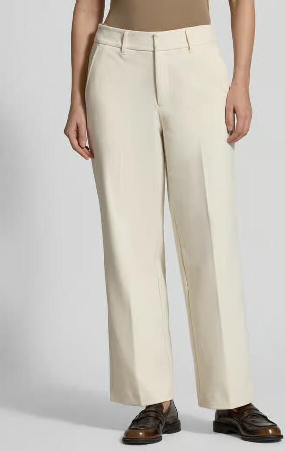 S.Oliver RED LABEL Wide leg stoffen broek met persplooien - Foto 5