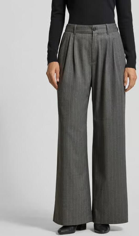 S.Oliver RED LABEL Wijde broek met bandplooien - Foto 4