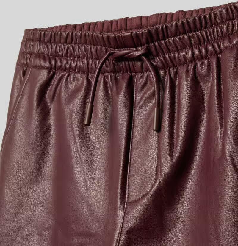 S.Oliver RED LABEL Wijde broek met kunstleerlook - Foto 2