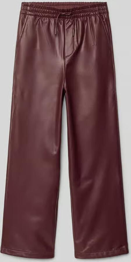 S.Oliver RED LABEL Wijde broek met kunstleerlook