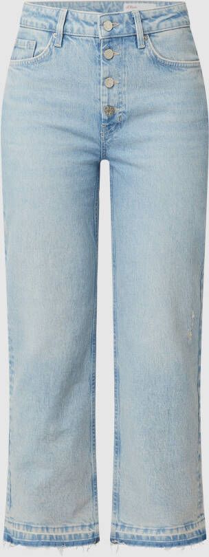 S.Oliver RED LABEL Straight fit high rise jeans met stretch model 'Karolin'