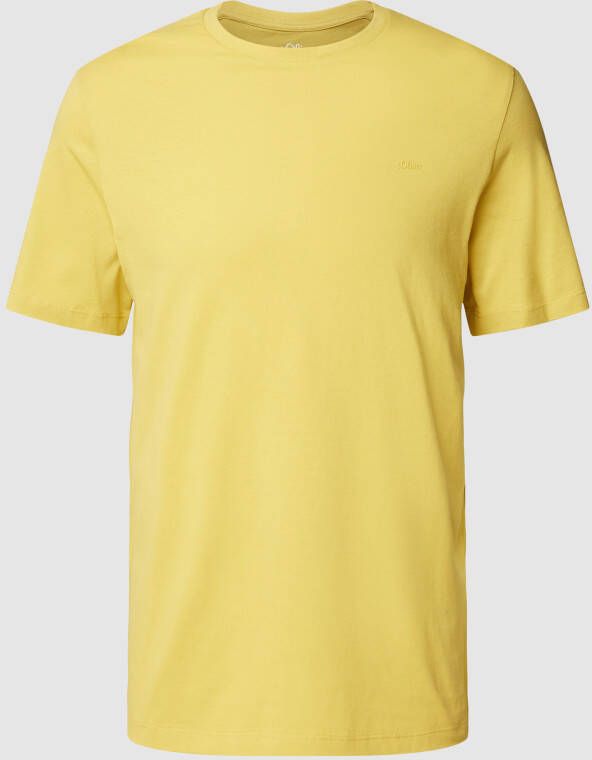 S.Oliver RED LABEL T-shirt met labeldetail model 'BASIC'